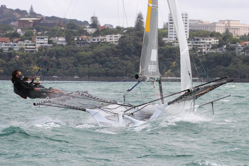 C-Tech - 18ft skiff Nationals - Day 1, January 19, 2013 © Richard Gladwell www.photosport.co.nz